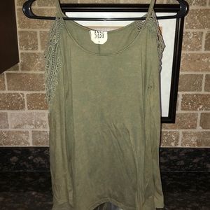 Olive Green off the shoulder top